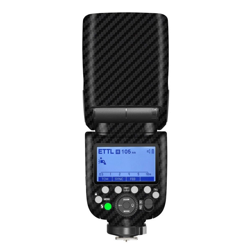 Black Carbon Camera Flash Skin
