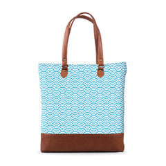 Blue Waves Tall Tote Bag