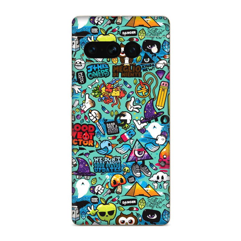 Blue Abstract Google Pixel Skin Main image