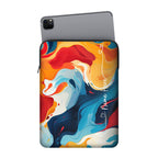 Fluid Waves Custom Name iPad Sleeve