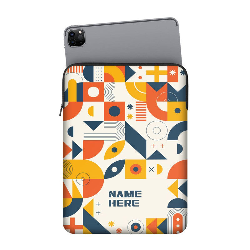 Abstract Column Custom Name iPad Sleeve Main image