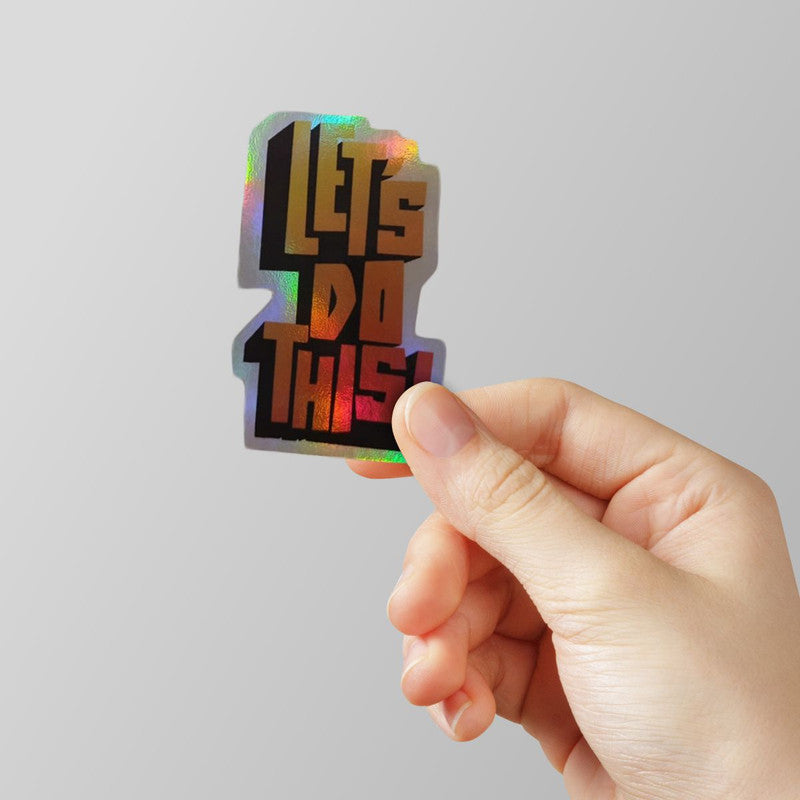 Holographic & Neon Laptop Stickers