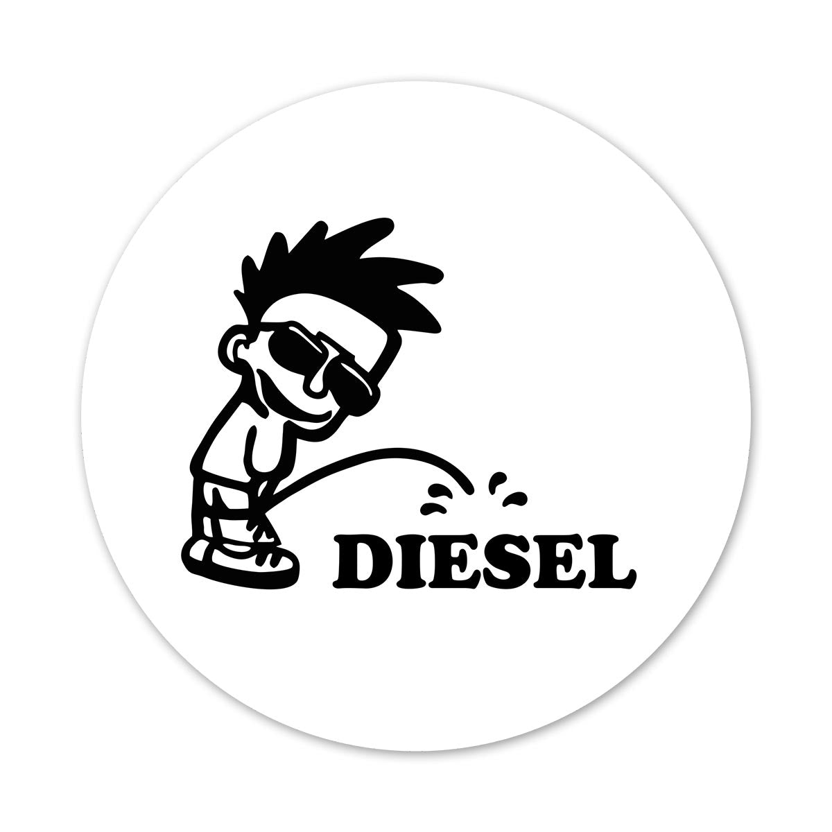 Diesel #8 Car Fuel Tank Decal Secondary image