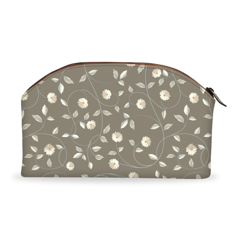 Brown Floral Diva Pouch Main image