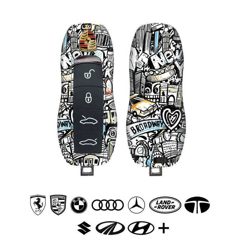 Broadway Abstract Car Key Skins Secondary image