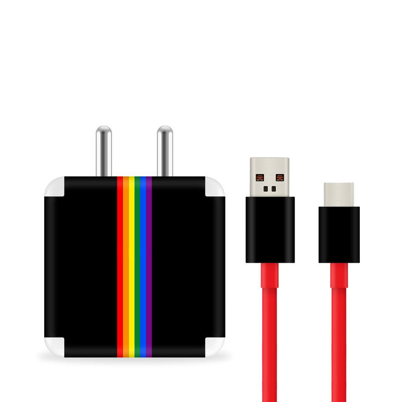 Rainbow Lines Charger Skin Secondary image