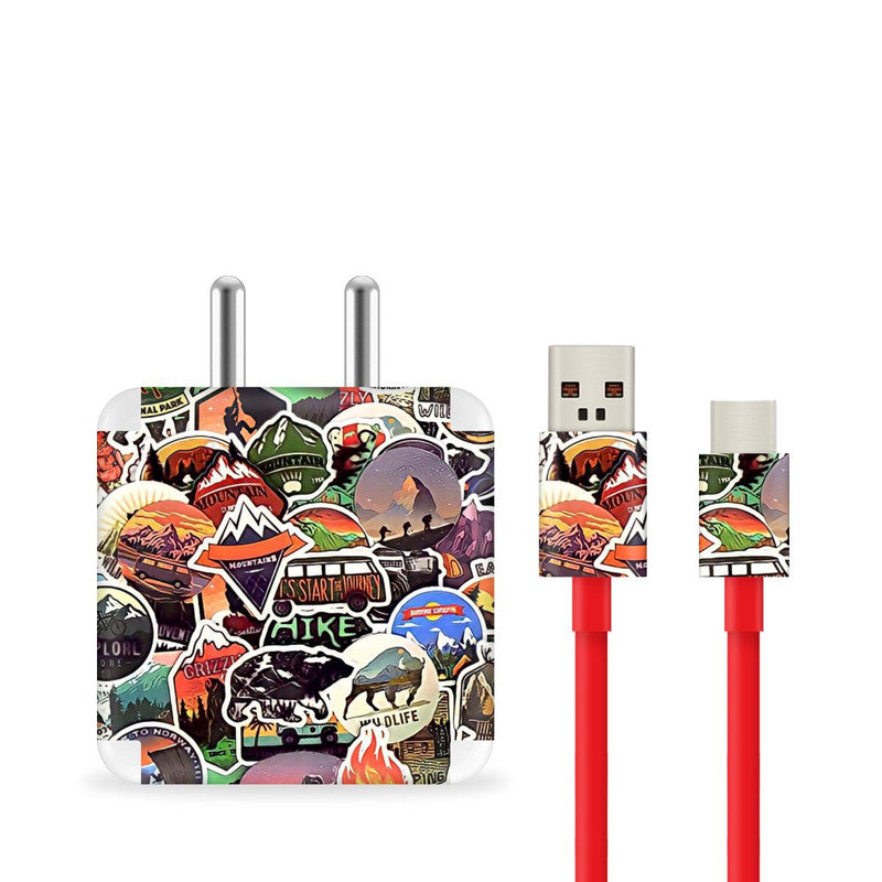 Wonderlust Stickers Charger Skin Secondary image
