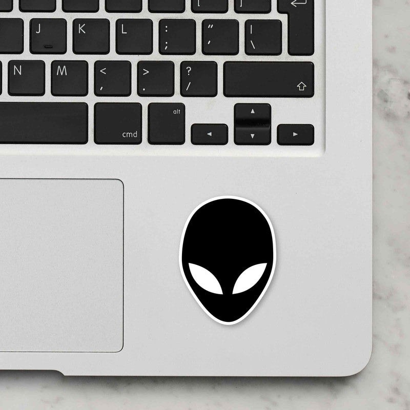 Alien Black Laptop Sticker Secondary image