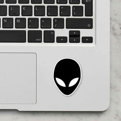 Alein Black Laptop Sticker
