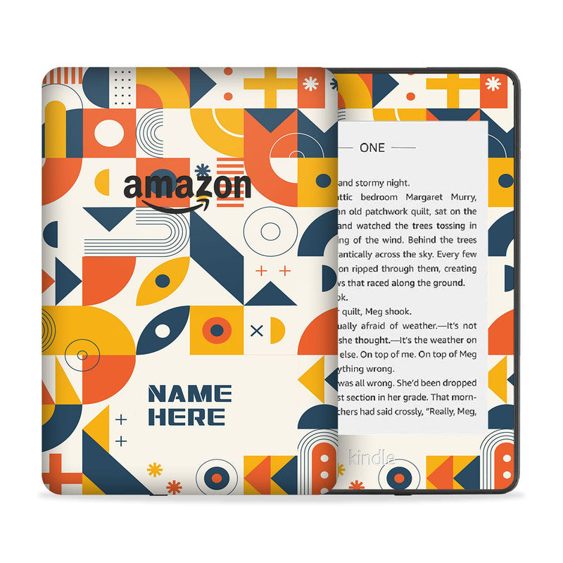 Abstract Column Custom Name Skin For Kindle Main image