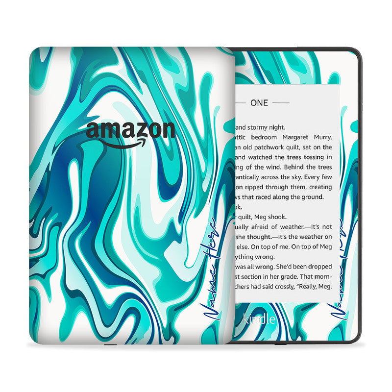 Green Coral Custom Name Skin For Kindle Main image