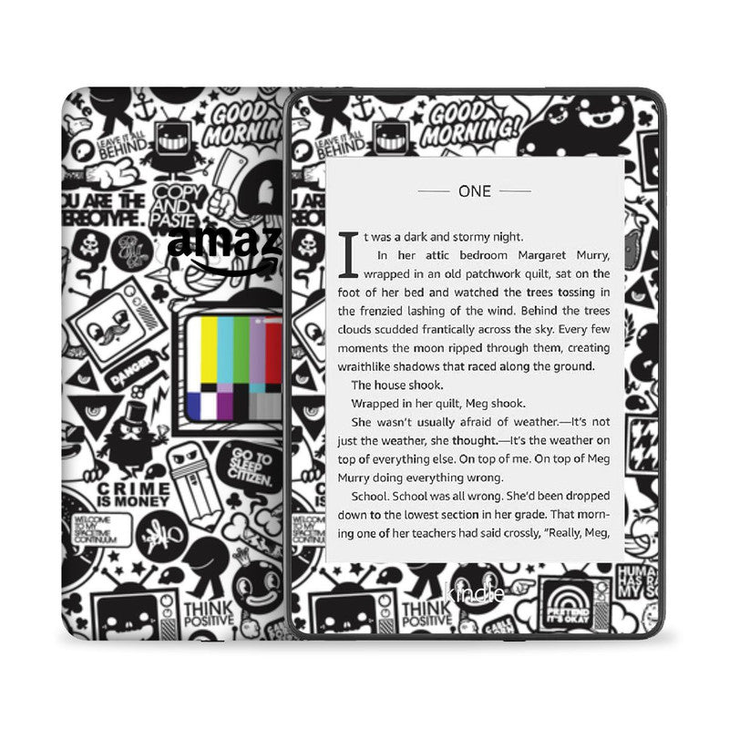 Kindle White Abstract Skin Main image