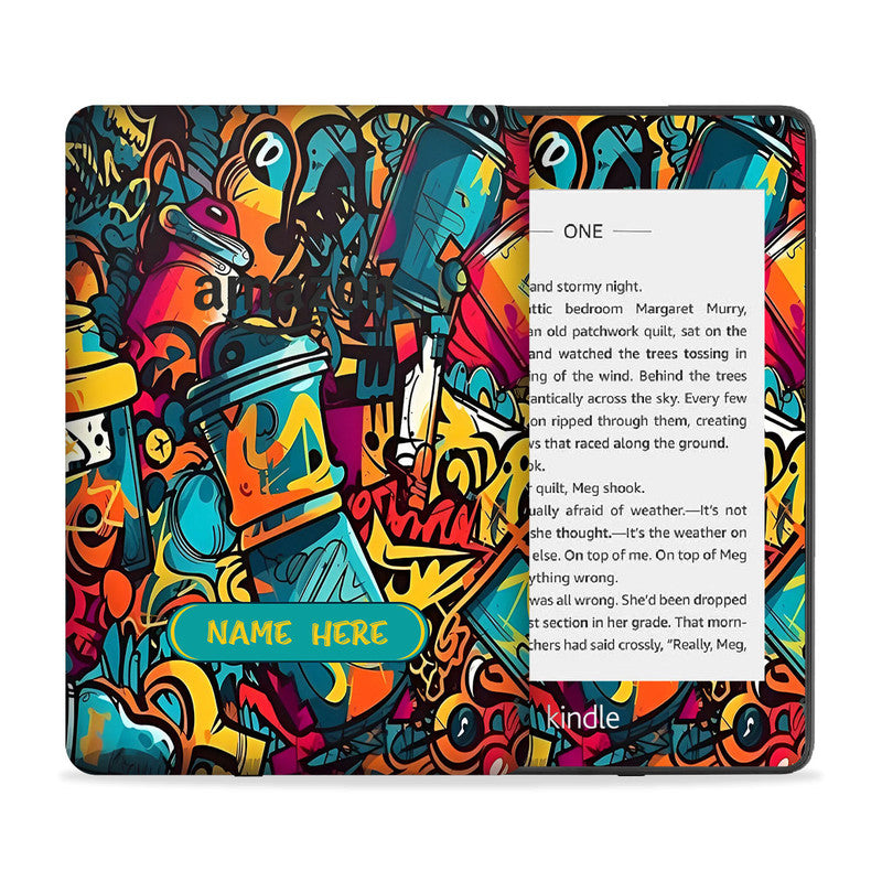Street Grafitee Custom Name Skin For Kindle Main image