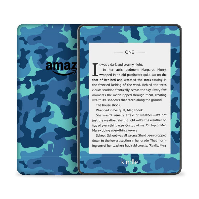 Kindle Grove Blue Camo Skin Main image