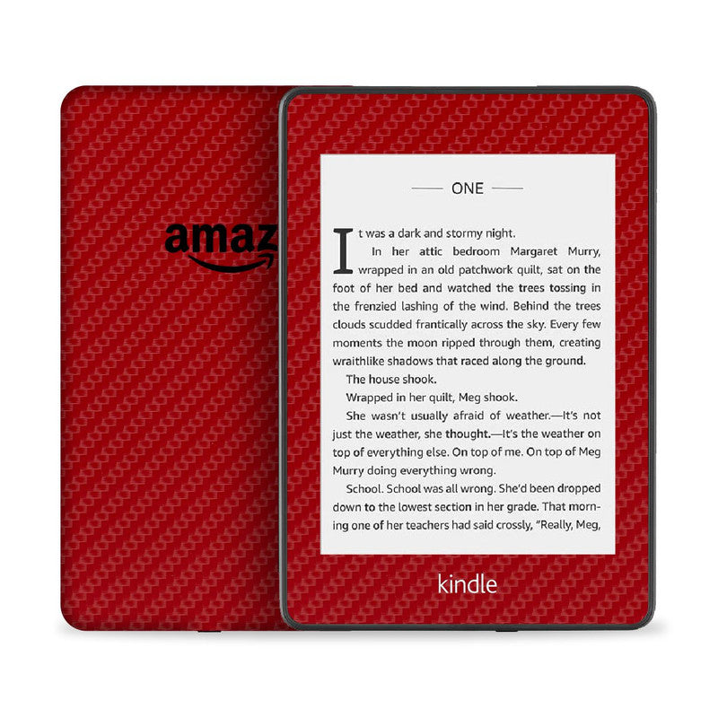 Kindle Red Carbon Skin Main image