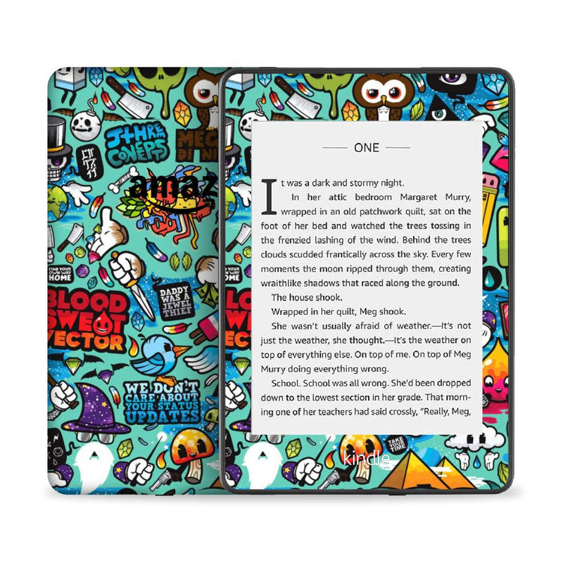 Kindle Blue Abstract Skin