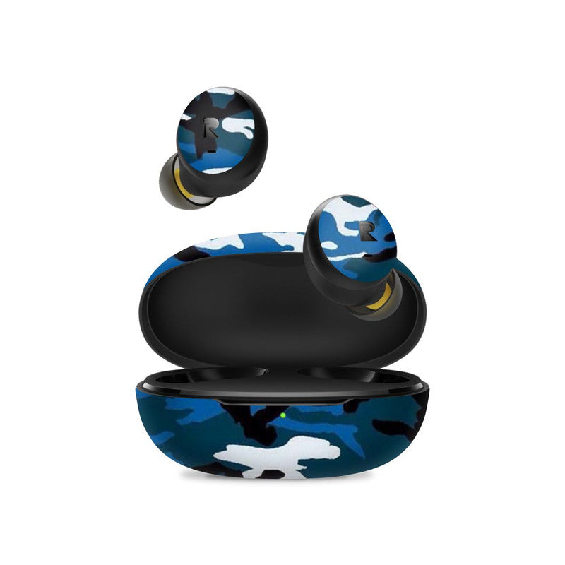 Realme Buds Q Blue Camo Main image