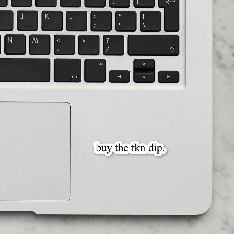 Buy The Dip Laptop Sticker Secondary image