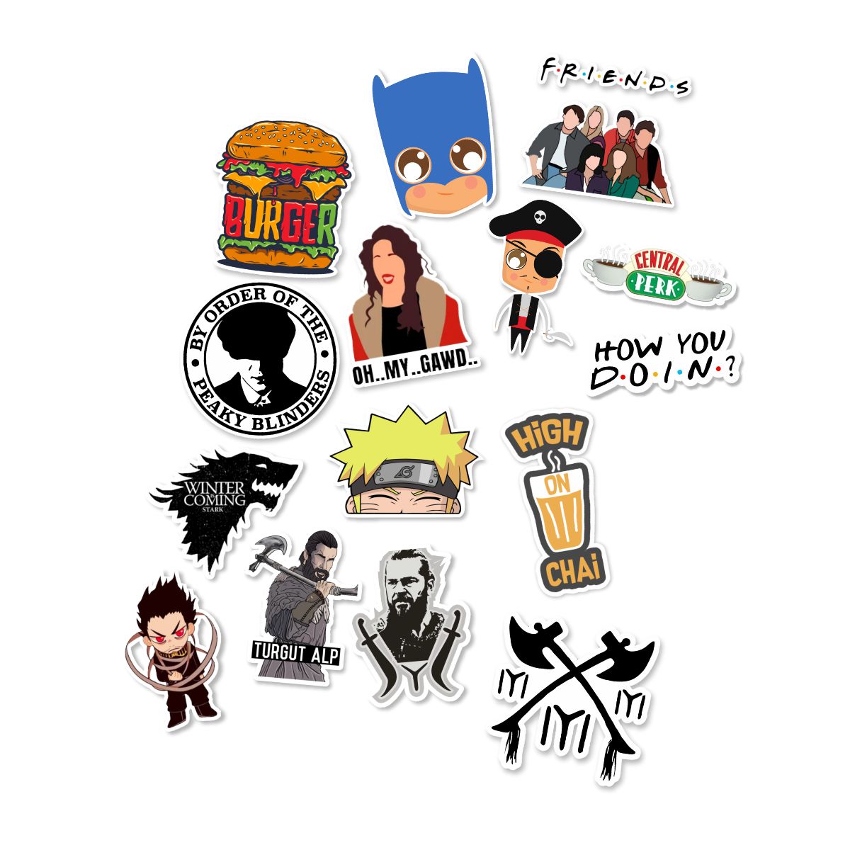 Sticker Combo #12 - Pack Of 15 – WrapCart Skins