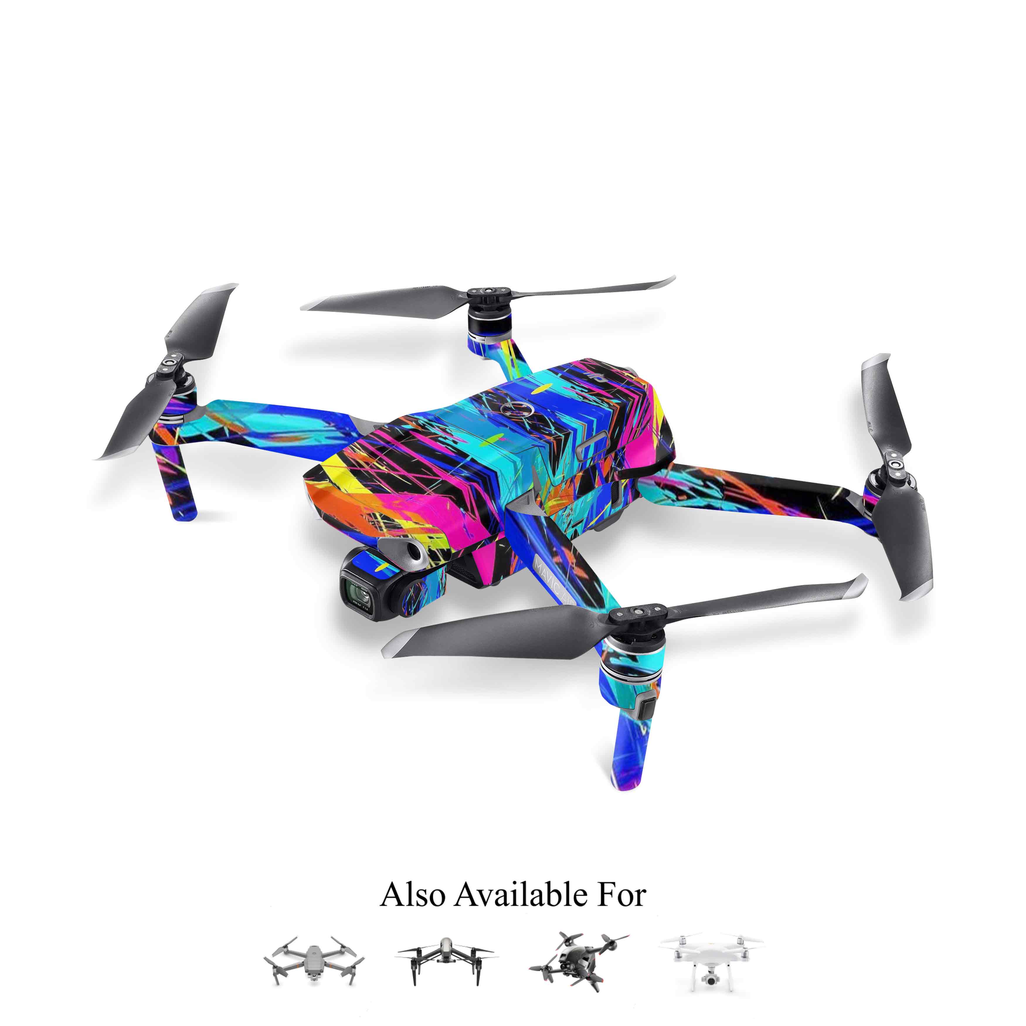 Expand your style with custom Drone skins. Printed drone stickers and camera skins with water resistant technology. Buy these vinly drone wraps from WrapCart.