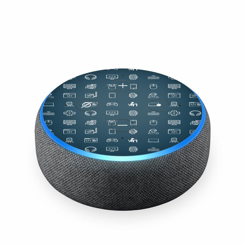 Echodot Black Carbon Skin