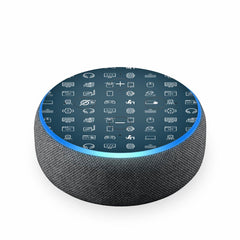 Echodot Black Carbon Skin
