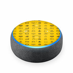 Echodot Black Carbon Skin