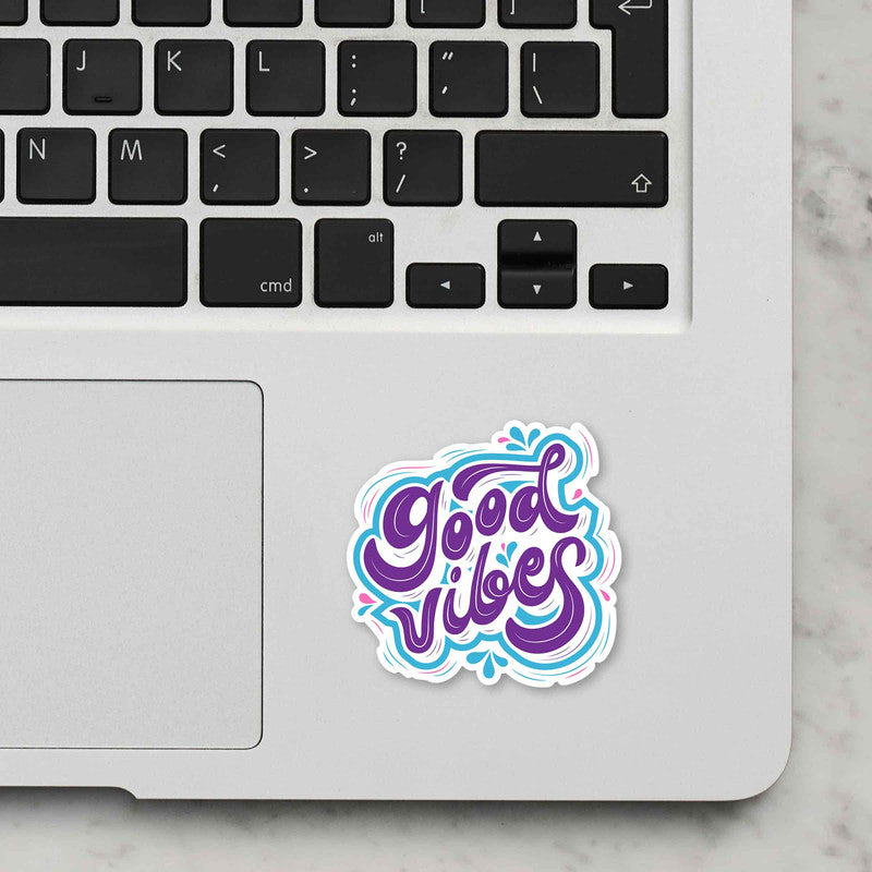 Good Vibes Laptop Sticker Secondary image