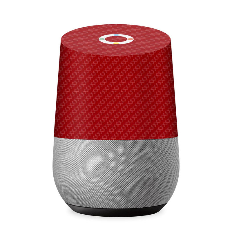 Google Home Red Carbon Skin