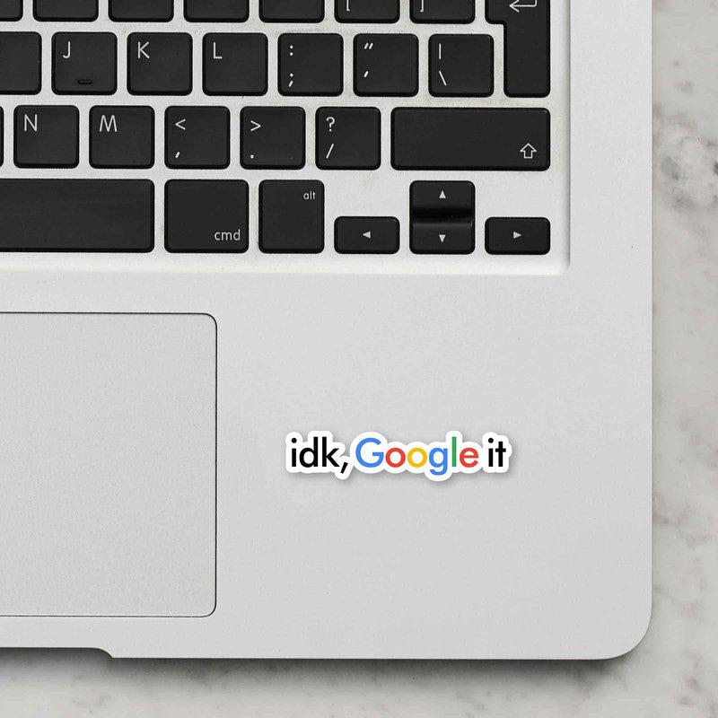Idk Laptop Sticker Secondary image