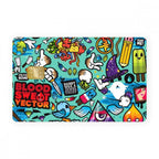 Blue Abstract Card - WrapCart Credit Card Skins