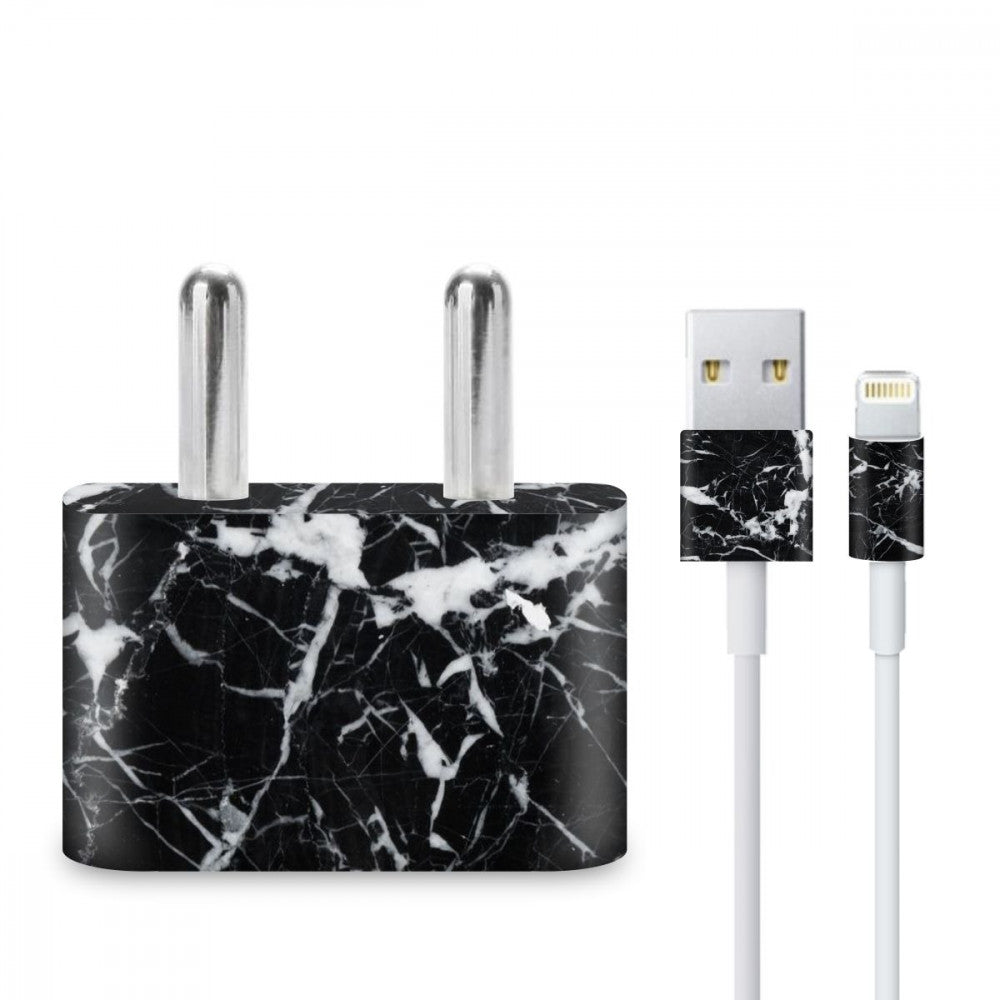 Black Marble Charger Skin Secondary image