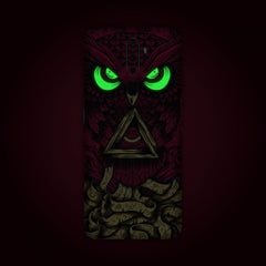 Red Owl Neon - Available for all phone models