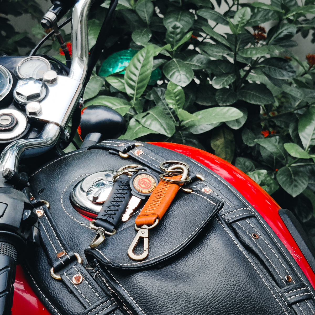 Personalized Leather Keychain - Buy classic key chains for biker ...