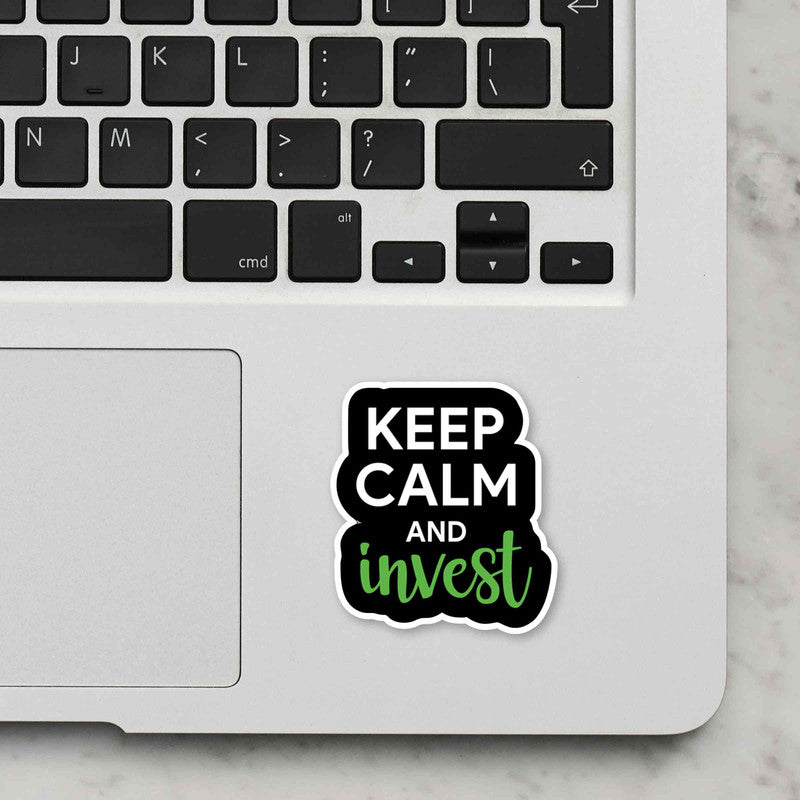 Invest Laptop Sticker Secondary image