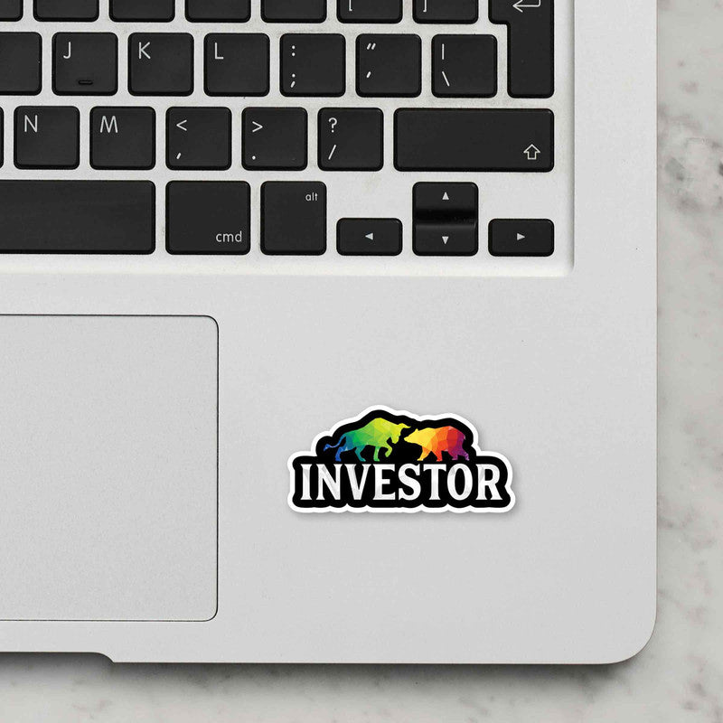 Investor Laptop Sticker Secondary image