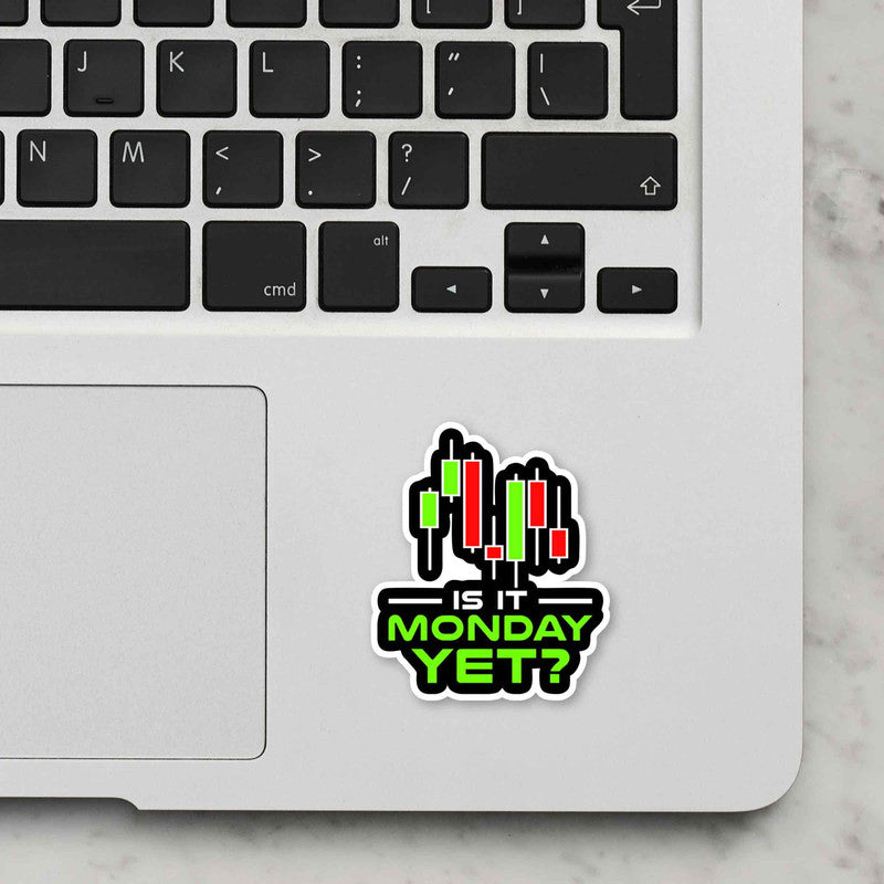 Is It Monday Yet Laptop Sticker Secondary image