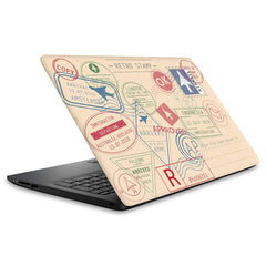 Retro Stamps Laptop Skins