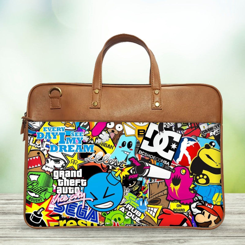 sticker-bomb-1-classic-laptop-bag Main image