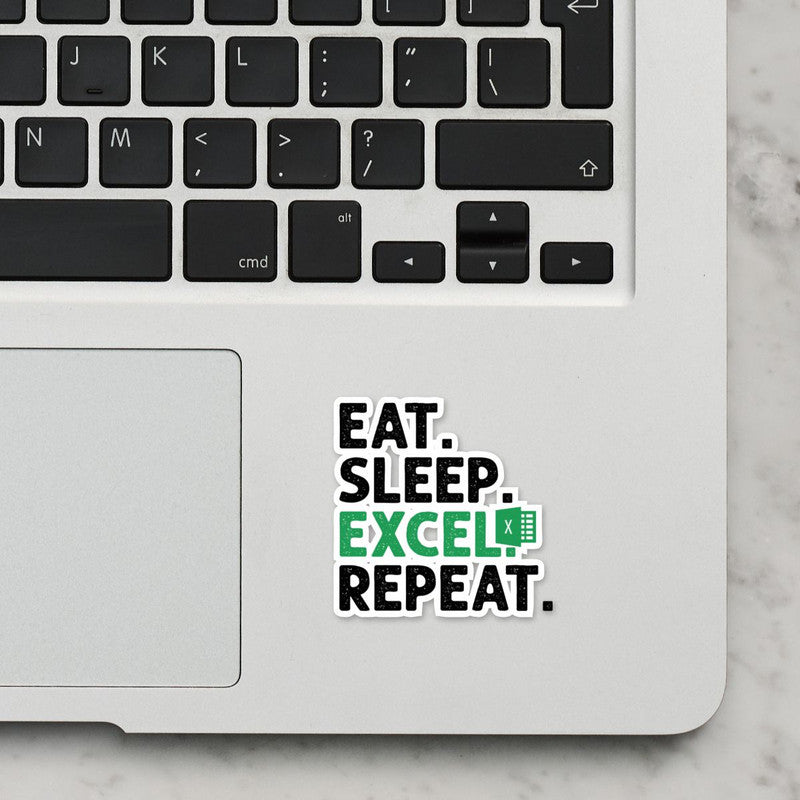Eat Sleep Laptop Sticker