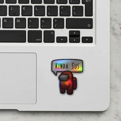 Among Us 1 Holographic Laptop Sticker