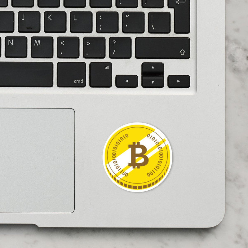 Bitcoin Laptop Sticker Secondary image