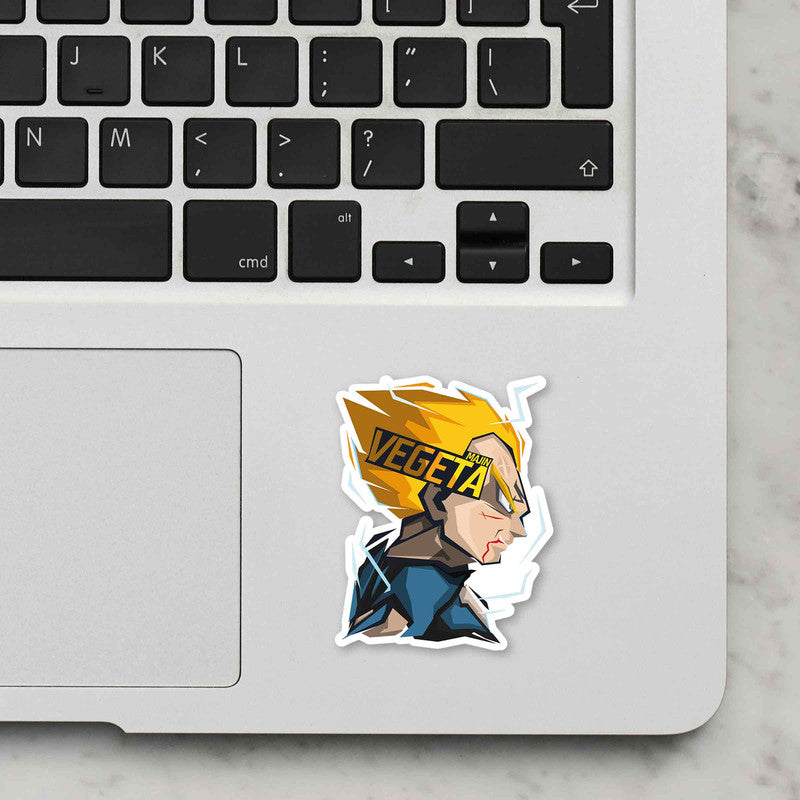 Majin Vegeta Laptop Sticker Secondary image