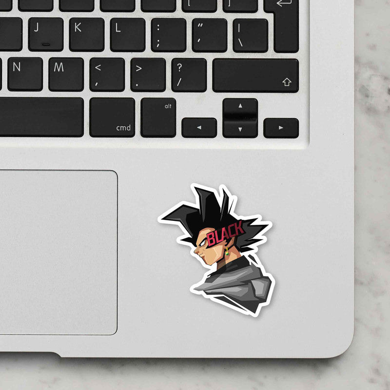 Black Laptop Sticker Secondary image