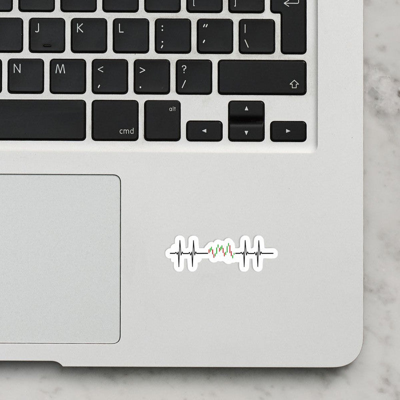 Trading Beats Laptop Sticker Secondary image