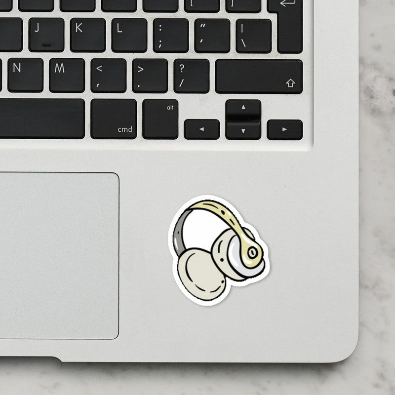 Headphones Laptop Sticker Secondary image