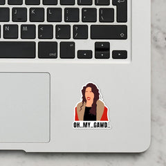 Oh My Gowd Laptop Sticker
