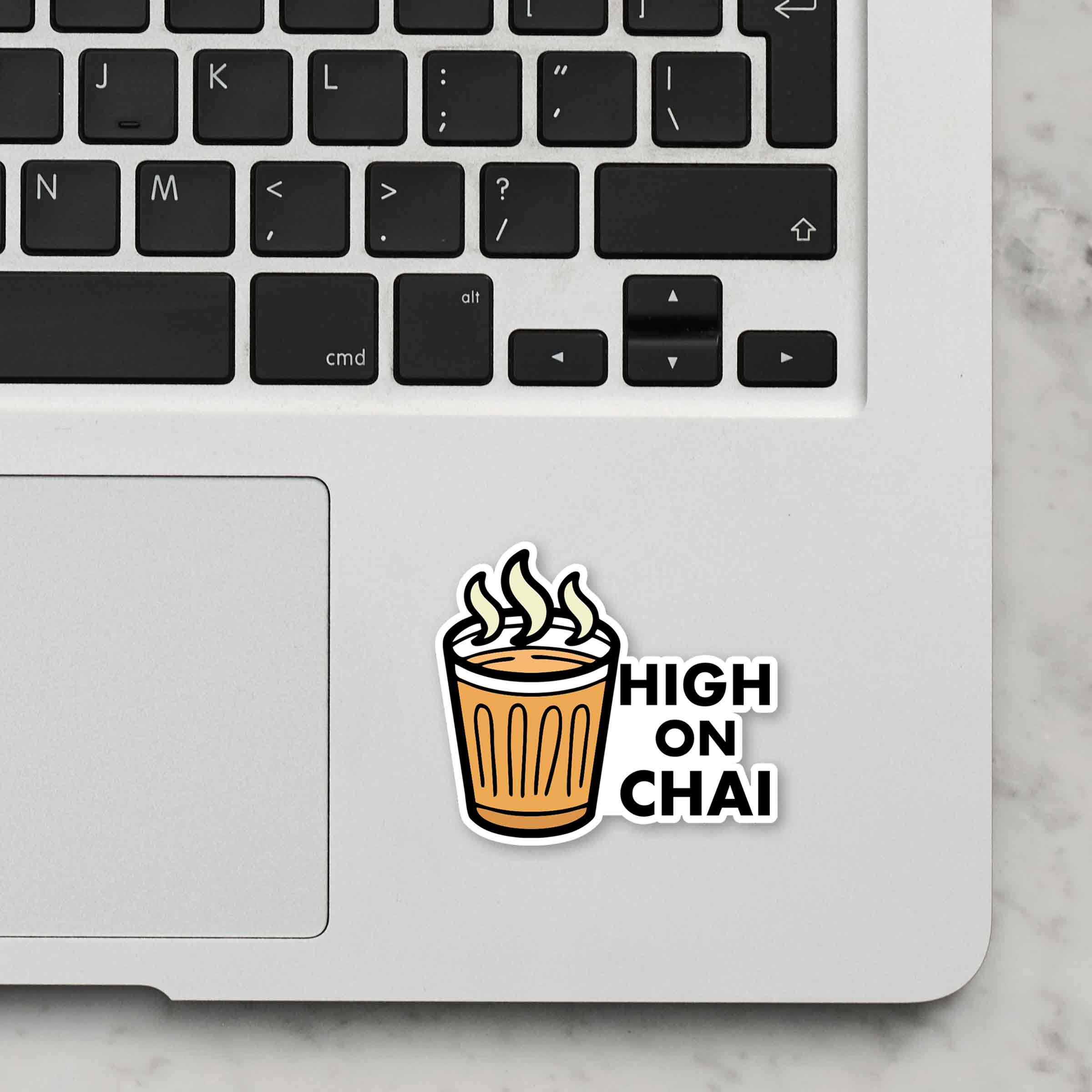High On Chai Laptop Sticker Secondary image