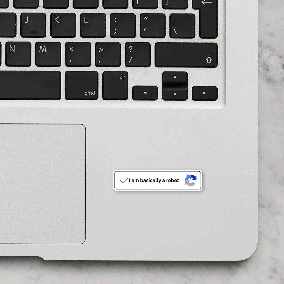 I Am Basically A Robot Laptop Sticker – WrapCart Skins