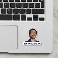 Risk Hai Toh Ishq Hai Laptop Sticker